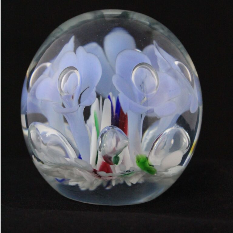 Blue Lily Paperweight